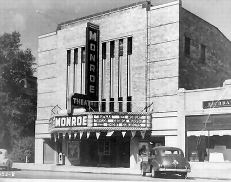 Monroe Theatre (River Raisin Centre) - Vintage Pic (newer photo)